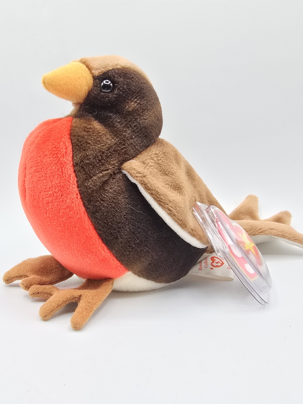 Ty Beanie Baby Early Robin Bird 1998 PVC Pellets Swing Tag Plush Retired
